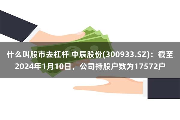 什么叫股市去杠杆 中辰股份(300933.SZ)：截至2024年1月10日，公司持股户数为17572户