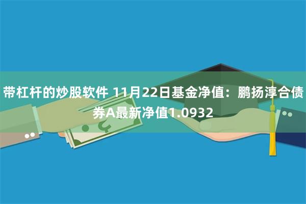 带杠杆的炒股软件 11月22日基金净值：鹏扬淳合债券A最新净值1.0932