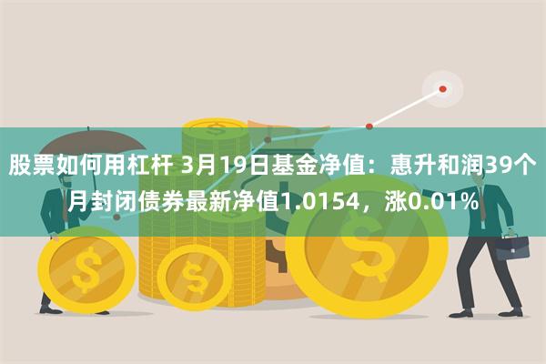 股票如何用杠杆 3月19日基金净值：惠升和润39个月封闭债券最新净值1.0154，涨0.01%